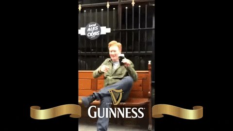 conan obrien guinness GIF by Team Coco