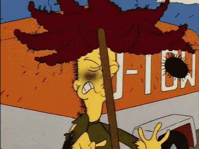 Sideshow Bob Rakes GIF