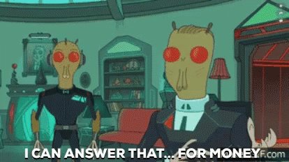 Rick And Morty ICan Answer That For Money GIF