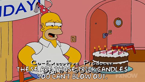 Happy birthday to pink Homer Simpson, aka Poke 