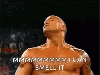 The Rock ICan Smell It GIF