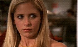 Buffy Slays With Her Eyes GIF