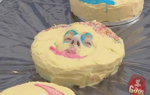 Birthday Cake Face GIF