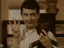 Mr Bean Teddy GIF