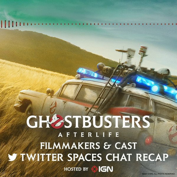 Ghostbusters on Twitter "Missed our live Twitter Spaces with cast and