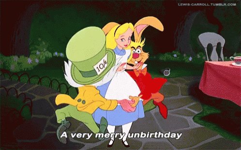 Very Merry Unbirthday Alice In Wonderland GIF