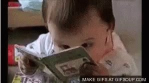 Reading Baby Reading GIF