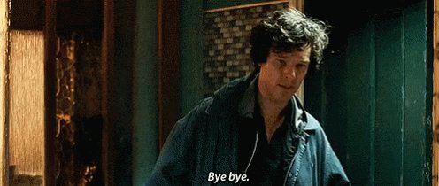 Bye Bye Sherlock GIF