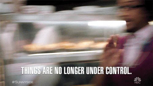 This Is Fine Out Of Control GIF by Sunnyside