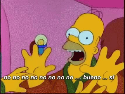 No Bueno Si Homer Simpson GIF