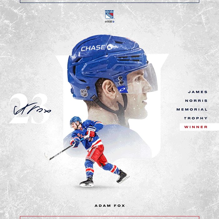 New York Rangers on X: April 30, 2019: Traded to #NYR. May 2, 2019: Signed  first pro contract. June 9, 2021: Selected as a Norris Trophy Finalist.  F-O-X.  / X