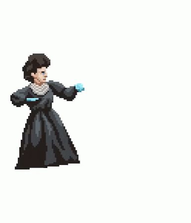 Marie Curie Hadouken GIF