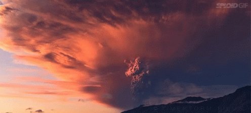 Volcano Eruption GIF