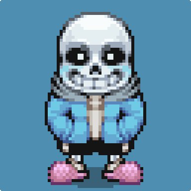 Image: UnderTale Sans, Pixel Art Maker