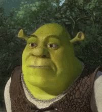 Eyebrow Raise Shrek GIF