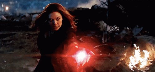 Scarlet Witch Thanos GIF
