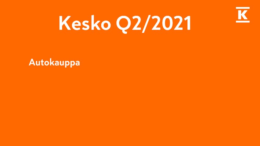 Autokaupassa 🚗 uusien autojen myynnin kasvu 86 %, täyssähköautoja jo 23 % myynnistä. Keskon edustamien merkkien yhteenlaskettu markkinaosuus lähes 20%. Tavoitteena autokaupan paras asiakaskokemus Suomessa. #KeskoQ2 https://t.co/k7iLDh2DmQ