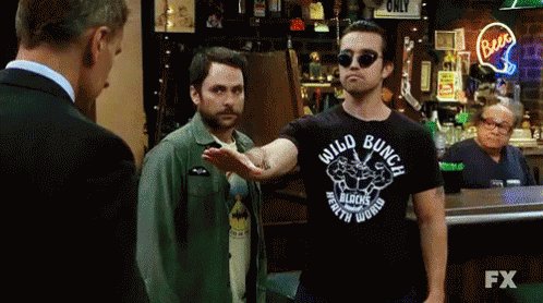 Ocular Pat Down - It's Always Sunny In Philadelphia GIF