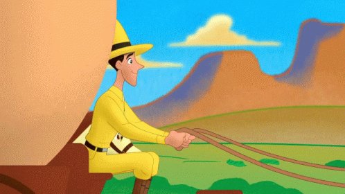 Wave Curious George GIF