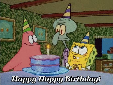  Happy birthday SpongeBob SquarePants we love you      
