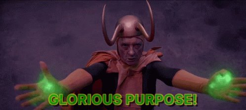 Old Loki Glorious Purpose GIF