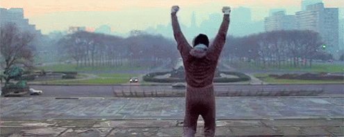 Rocky Training - Champion GIF