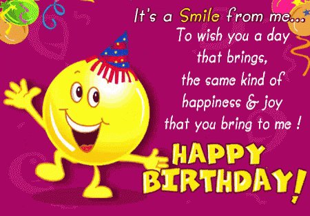 Happy birthday I hope you have a wonderful day. Wherever the year ahead takes you, I hope it\s happy. 