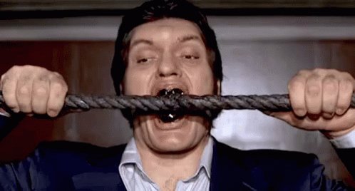 Chewing Metal - James Bond GIF