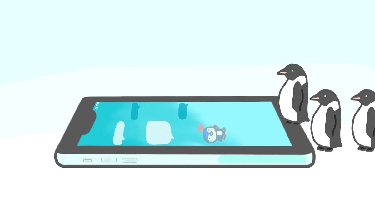 リコペマ スマホで泳ぐペンギンたち Gif アニメーション ゆるいイラスト Animation Illustration みんなで楽しむtwitter展覧会 ゆるい絵 スマホ Indie Anime ペンギン プール Smartphone Penguin 動物 Animal 夏 Summer T Co