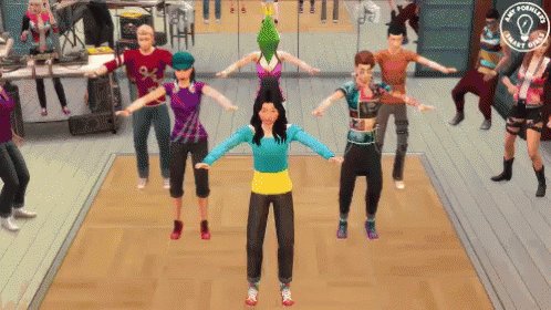 Dance Flip - The Sims GIF