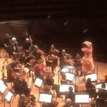 Dinosaur Conductor GIF