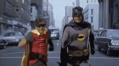 Batman And Robin Are Late - Late GIF
