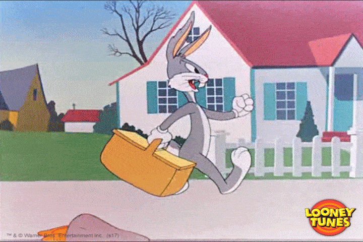 bugs bunny walk GIF by Looney Tunes