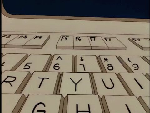 Drinking Bird Keyboard GIF