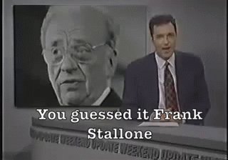  Happy birthday to you guessed it Frank Stallone. (And also you, Dan, it must be said.) 
