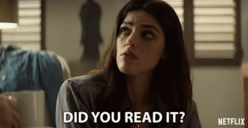 Did You Read It Have You Read It GIF