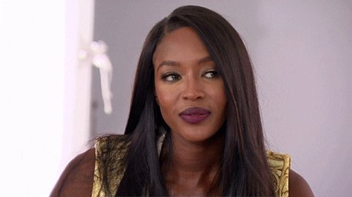 unimpressed naomi campbell ...