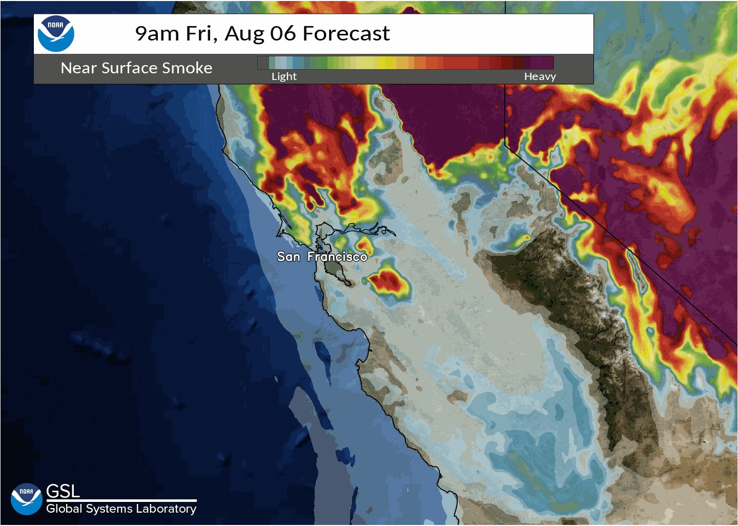 Near Surface Smoke Forecast تويتر \ Nws Bay Area 🌉 على تويتر: "As Popularly Requested, Here Is The  Latest Hi-Resolution Forecast For Near Surface Smoke Through The Next 44  Hours. Another Loop For Suspended Smoke At