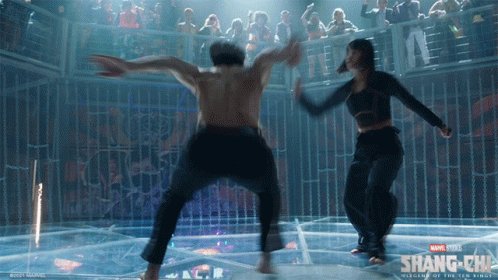 Dodging Shang Chi GIF