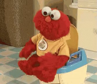 Poop Elmo GIF