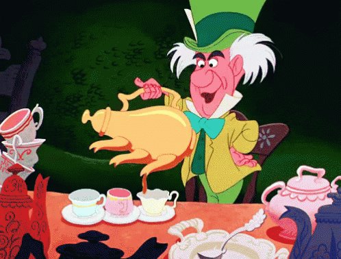 Mad Hatter Pouring Tea GIF