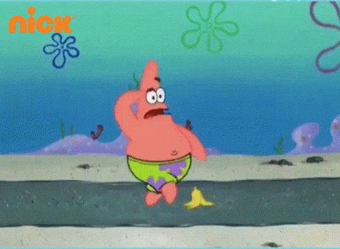 Slipping Patrick Star GIF