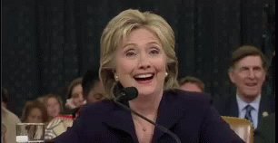 Hillary Clinton Laughing GIF