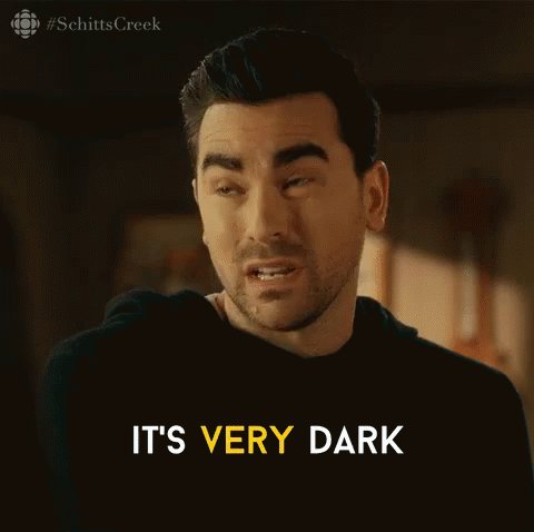 David from the TV show "Schitt's Creek" saying, &q