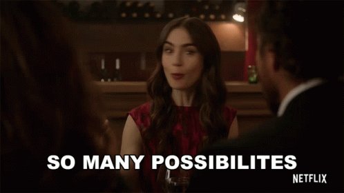 So Many Possibilities Lily Collins GIF