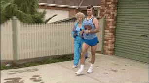 Kath And Kim Walk GIF