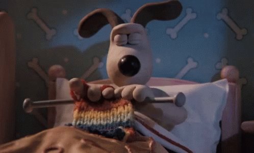 Knitting Serious GIF