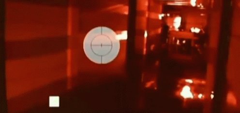 Color gif taken from the first Terminator movie of the world