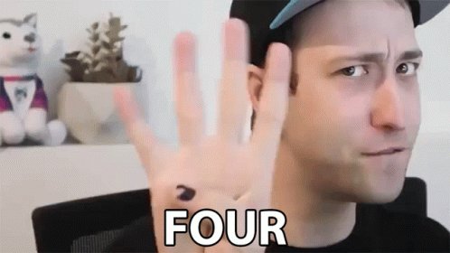 Four Four Fingers Up GIF