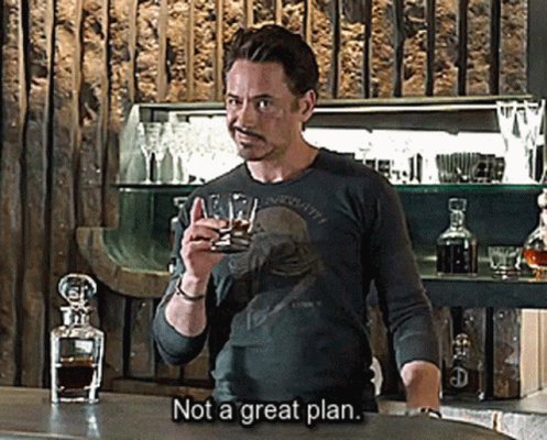 Tony Stark Not AGreat Plan GIF